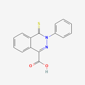 molecular formula C15H10N2O2S B1513235 3-Phenyl-4-thioxo-3,4-dihydrophthalazine-1-carboxylic acid CAS No. 20988-85-6