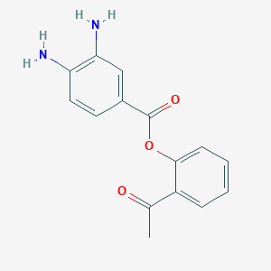 molecular formula C15H14N2O3 B15132357 (2-Acetylphenyl) 3,4-diaminobenzoate 