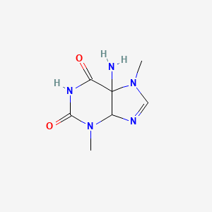 molecular formula C7H11N5O2 B15132374 5-amino-3,7-dimethyl-4H-purine-2,6-dione 