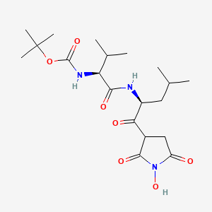 molecular formula C20H33N3O7 B15132406 N-Boc-L-valinyl-L-leucinyl N-hydroxysuccinimide 