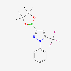 1-Phenyl-3-(4,4,5,5-tetramethyl-1,3,2-dioxaborolan-2-yl)-5-(trifluoromethyl)-1H-pyrazole