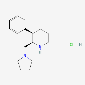 (2R,3R)-3-phenyl-2-(pyrrolidin-1-ylmethyl)piperidine hydrochloride