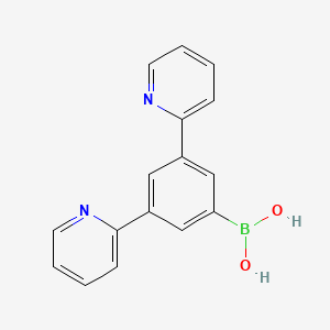 molecular formula C16H13BN2O2 B1513243 (3,5-Di(pyridin-2-yl)phenyl)boronic acid CAS No. 1070166-11-8