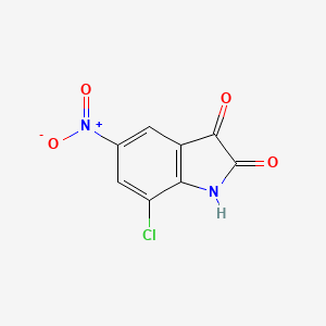 molecular formula C8H3ClN2O4 B15132430 1H-Indole-2,3-dione, 7-chloro-5-nitro- CAS No. 278803-51-3