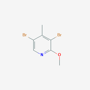 molecular formula C7H7Br2NO B1513244 3,5-Dibromo-2-methoxy-4-methylpyridine CAS No. 1332324-22-7