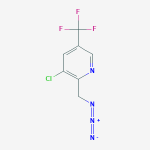 molecular formula C7H4ClF3N4 B15132445 2-(Azidomethyl)-3-chloro-5-(trifluoromethyl)pyridine 