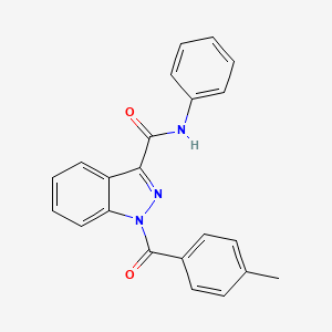 1-(4-Methylbenzoyl)-N-phenyl-1H-indazole-3-carboxamide