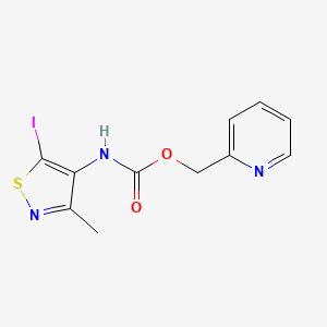 Pyridin-2-ylmethyl (5-iodo-3-methylisothiazol-4-yl)carbamate