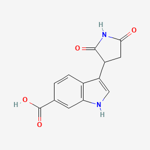 3-(2,5-Dioxopyrrolidin-3-yl)-1H-indole-6-carboxylic acid