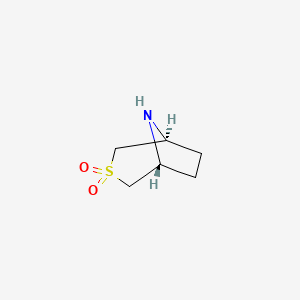 molecular formula C6H11NO2S B15132545 3lambda-Thia-8-azabicyclo[3.2.1]octane 3,3-dioxide 