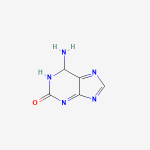 molecular formula C5H5N5O B15132566 6-Amino-1,6-dihydropurin-2-one 