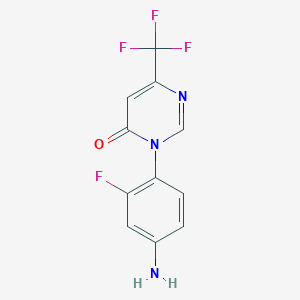 3-(4-amino-2-fluorophenyl)-6-(trifluoromethyl)pyrimidin-4(3H)-one