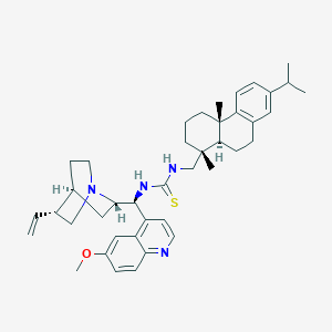 molecular formula C41H54N4OS B15132602 N-[(8a,9S)-6'-Methoxycinchonan-9-yl]-N'-[[(1R,4aS,10aR)-1,2,3,4,4a,9,10,10a-octahydro-1,4a-dimethyl-7-isopropyl-1-phenanthrenyl]methyl]thiourea 