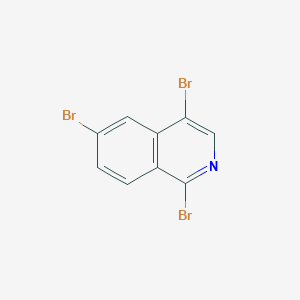 molecular formula C9H4Br3N B15132605 1,4,6-Tribromoisoquinoline 