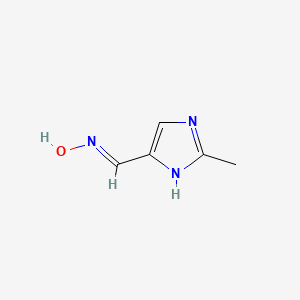 molecular formula C5H7N3O B15132612 1H-Imidazole-4-carboxaldehyde, 2-methyl-, oxime 