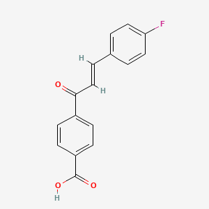 4-[3-(4-Fluoroyphenyl)prop-2-enoyl]benzoic acid