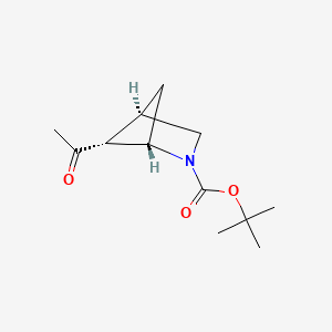 rac-tert-butyl (1R,4S,5S)-5-acetyl-2-azabicyclo[2.1.1]hexane-2-carboxylate