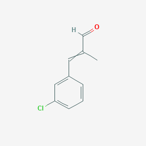 molecular formula C10H9ClO B1513263 3-(3-Chlorophenyl)-2-methylprop-2-enal 