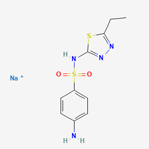 molecular formula C10H12N4NaO2S2 B15132637 CID 24186119 