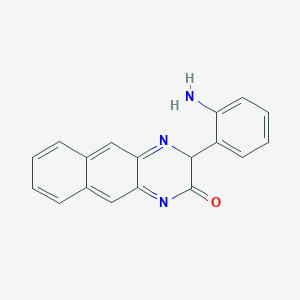 molecular formula C18H13N3O B15132654 3-(2-aminophenyl)-1H,2H-benzo[g]quinoxalin-2-one 