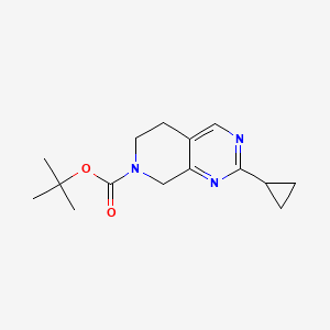 tert-Butyl 2-cyclopropyl-5,6-dihydropyrido[3,4-d]pyrimidine-7(8H)-carboxylate