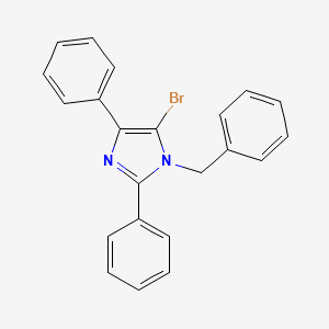 molecular formula C22H17BrN2 B15132746 1-Benzyl-5-bromo-2,4-diphenyl-1H-imidazole 