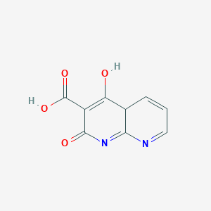 molecular formula C9H6N2O4 B15132846 4-hydroxy-2-oxo-4aH-1,8-naphthyridine-3-carboxylic acid 