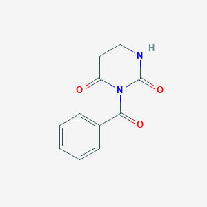 molecular formula C11H10N2O3 B15132849 3-Benzoyl-1,3-diazinane-2,4-dione 