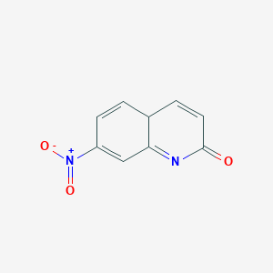 molecular formula C9H6N2O3 B15132863 7-nitro-4aH-quinolin-2-one 