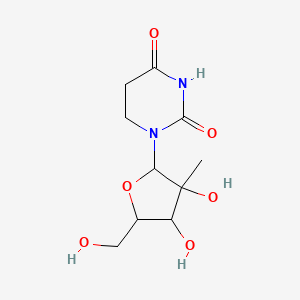 1-[3,4-Dihydroxy-5-(hydroxymethyl)-3-methyloxolan-2-yl]-1,3-diazinane-2,4-dione