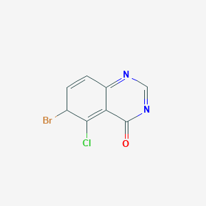 6-bromo-5-chloro-6H-quinazolin-4-one