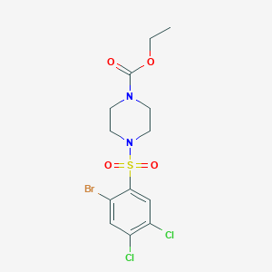 Ethyl 4-(2-bromo-4,5-dichlorobenzenesulfonyl)piperazine-1-carboxylate