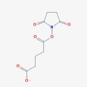 molecular formula C9H10NO6- B15132924 Pentanedioic acid, 1-(2,5-dioxo-1-pyrrolidinyl) ester 