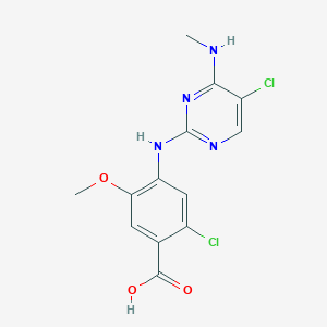 2-Chloro-4-((5-chloro-4-(methylamino)pyrimidin-2-yl)amino)-5-methoxybenzoic acid