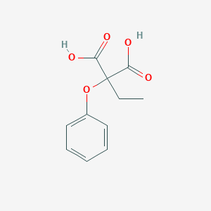 molecular formula C11H12O5 B15132939 Propanedioic acid, ethylphenoxy- CAS No. 61672-48-8