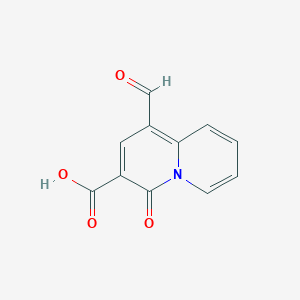 1-formyl-4-oxo-4H-quinolizine-3-carboxylic acid