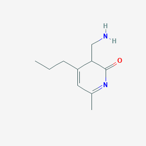 3-(aminomethyl)-6-methyl-4-propyl-3H-pyridin-2-one