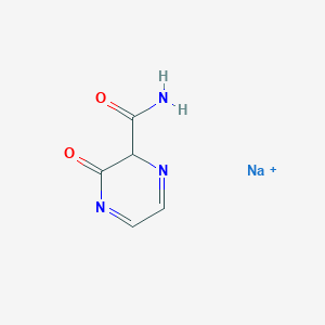 sodium;3-oxo-2H-pyrazine-2-carboxamide