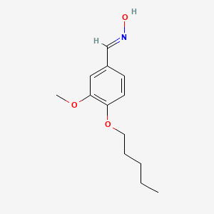 N-{[3-methoxy-4-(pentyloxy)phenyl]methylidene}hydroxylamine