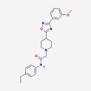 N-(4-ethylphenyl)-2-{4-[3-(3-methoxyphenyl)-1,2,4-oxadiazol-5-yl]piperidin-1-yl}acetamide