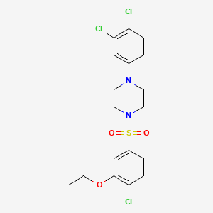 1-(4-Chloro-3-ethoxybenzenesulfonyl)-4-(3,4-dichlorophenyl)piperazine