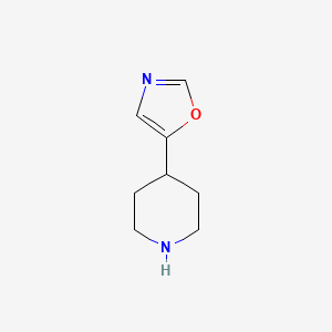 molecular formula C8H12N2O B1513313 5-(哌啶-4-基)噁唑 CAS No. 1211527-20-6