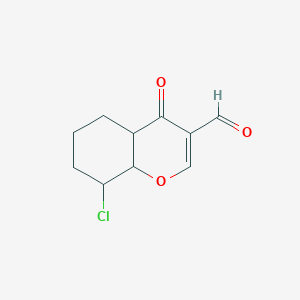 8-Chloro-4-oxo-4a,5,6,7,8,8a-hexahydrochromene-3-carbaldehyde