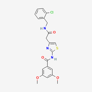 N-(4-(2-((2-chlorobenzyl)amino)-2-oxoethyl)thiazol-2-yl)-3,5-dimethoxybenzamide