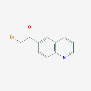 molecular formula C11H8BrNO B1513320 2-Bromo-1-(quinolin-6-yl)ethan-1-one CAS No. 97596-07-1