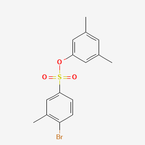 molecular formula C15H15BrO3S B15133284 3,5-Dimethylphenyl 4-bromo-3-methylbenzene-1-sulfonate 