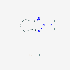 molecular formula C5H9BrN4 B1513330 5,6-Dihydrocyclopenta[d][1,2,3]triazol-2(4H)-amine hydrobromide 