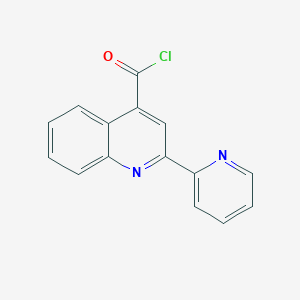 molecular formula C15H9ClN2O B15133333 2-Pyridin-2-ylquinoline-4-carbonyl chloride hydrochloride 