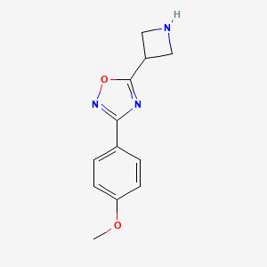 5-(Azetidin-3-yl)-3-(4-methoxyphenyl)-1,2,4-oxadiazole