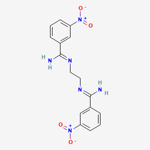 N,N'-ethane-1,2-diylbis(3-nitrobenzenecarboximidamide)